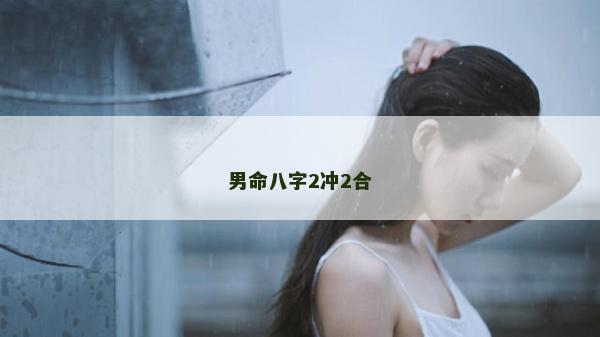 男命八字2冲2合