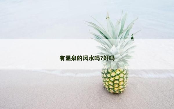 有温泉的风水吗?好吗