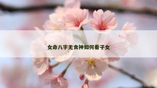 女命八字无食神如何看子女