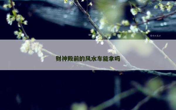 财神殿前的风水车能拿吗