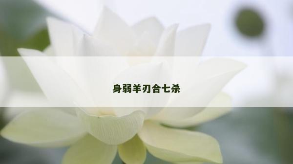 身弱羊刃合七杀