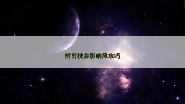 树剪枝会影响风水吗