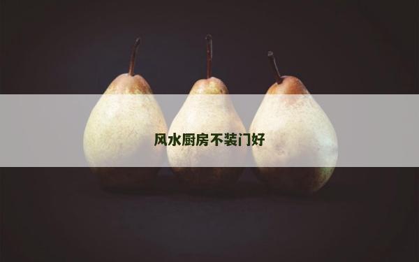 风水厨房不装门好