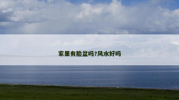 家里有脸盆吗?风水好吗