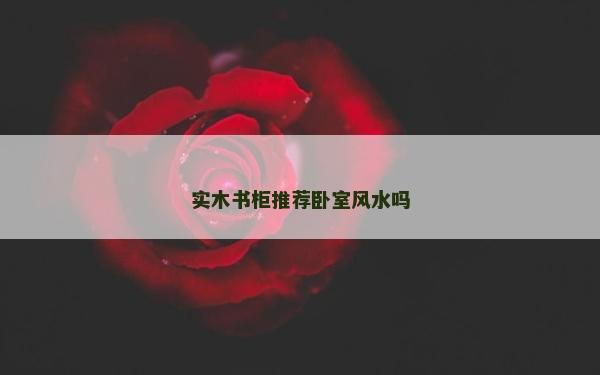 实木书柜推荐卧室风水吗