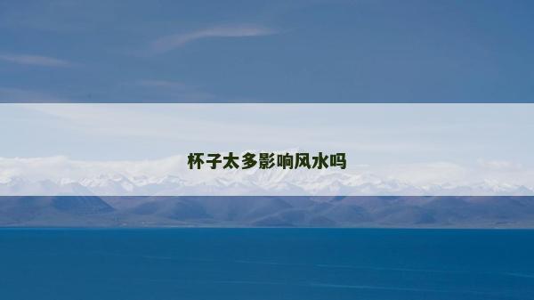 杯子太多影响风水吗