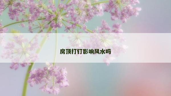 房顶打钉影响风水吗