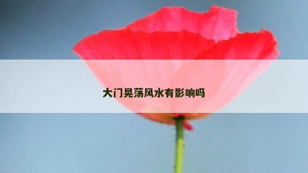 大门晃荡风水有影响吗