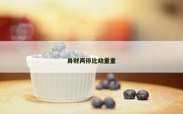 身财两停比劫重重