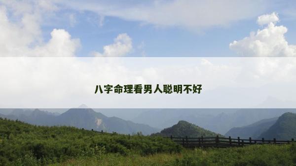 八字命理看男人聪明不好