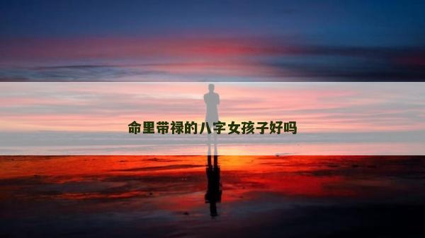 命里带禄的八字女孩子好吗
