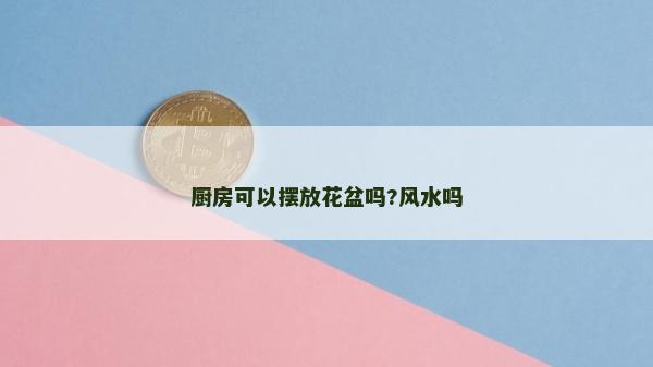 厨房可以摆放花盆吗?风水吗