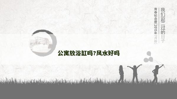 公寓放浴缸吗?风水好吗
