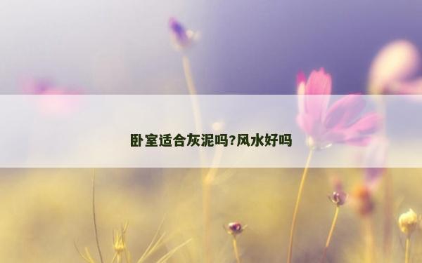 卧室适合灰泥吗?风水好吗