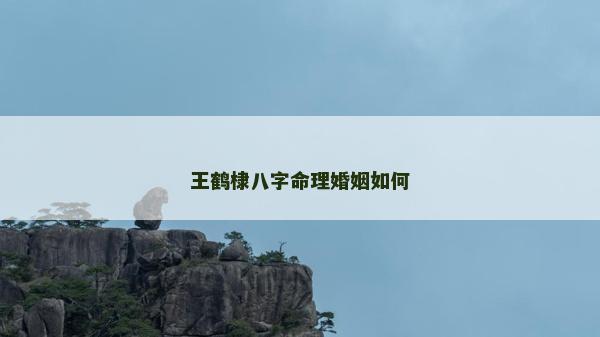 王鹤棣八字命理婚姻如何