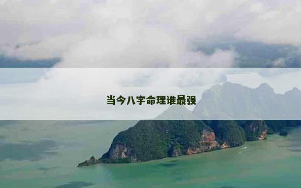 当今八字命理谁最强
