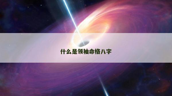 什么是领袖命格八字