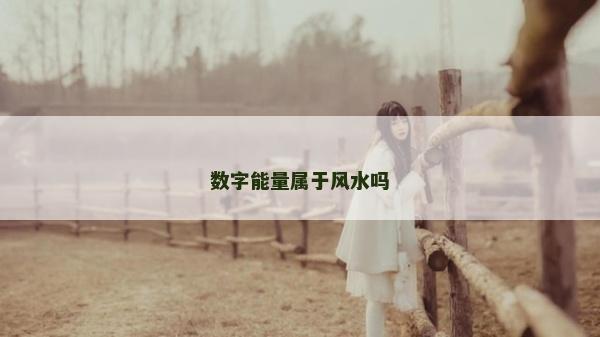 数字能量属于风水吗