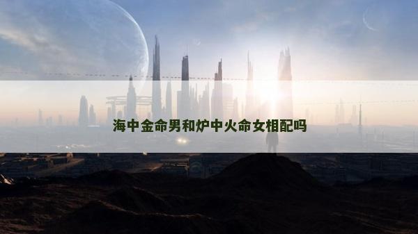 海中金命男和炉中火命女相配吗