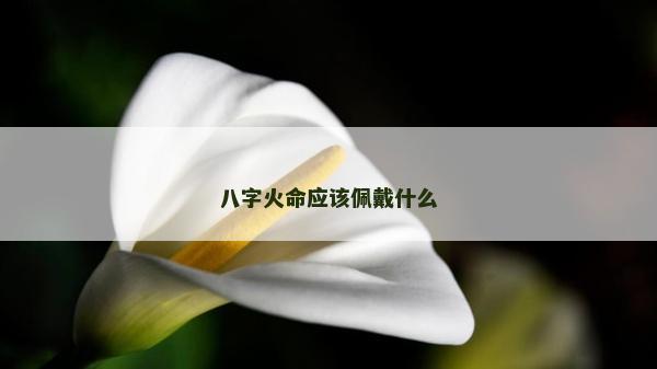 八字火命应该佩戴什么