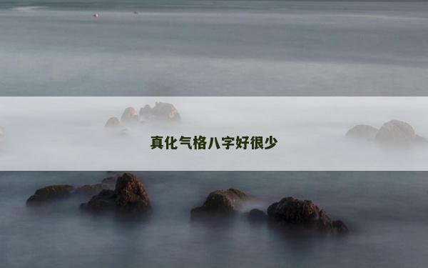 真化气格八字好很少