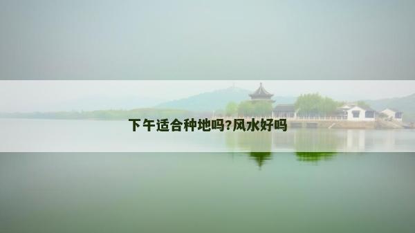 下午适合种地吗?风水好吗
