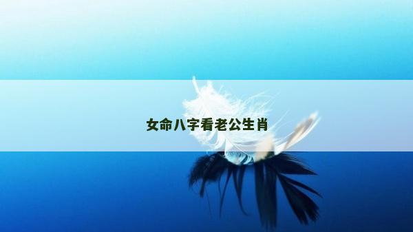 女命八字看老公生肖