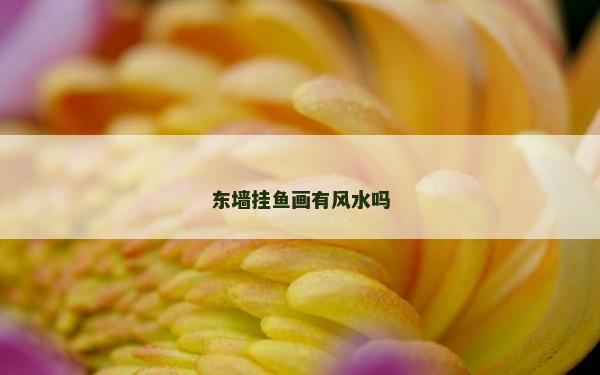 东墙挂鱼画有风水吗