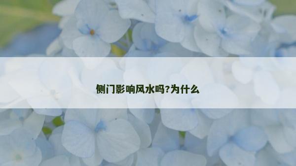 侧门影响风水吗?为什么