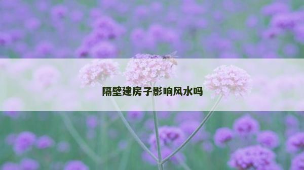 隔壁建房子影响风水吗