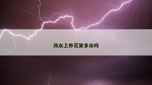 风水上养花算多水吗