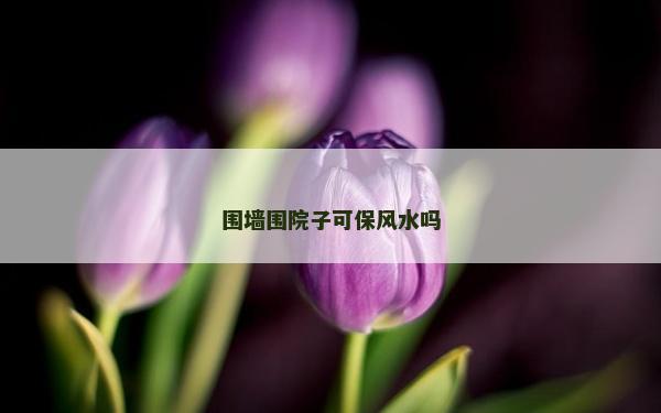 围墙围院子可保风水吗