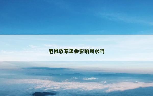 老鼠放家里会影响风水吗