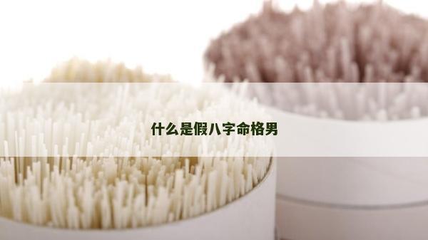 什么是假八字命格男