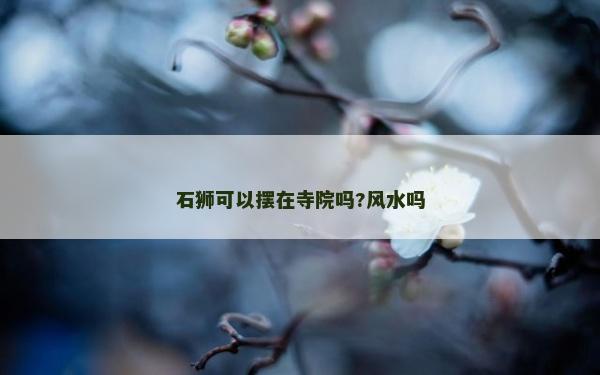 石狮可以摆在寺院吗?风水吗