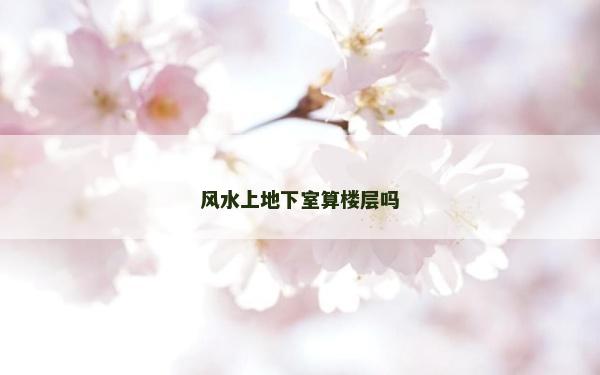 风水上地下室算楼层吗
