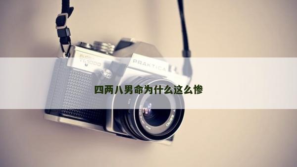 四两八男命为什么这么惨