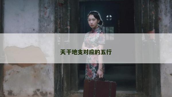 天干地支对应的五行
