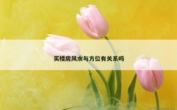 买楼房风水与方位有关系吗