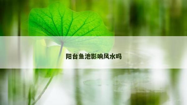 阳台鱼池影响风水吗