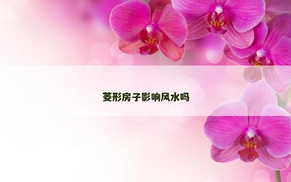 菱形房子影响风水吗