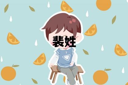 裴姓取名独特优美的男宝宝名字