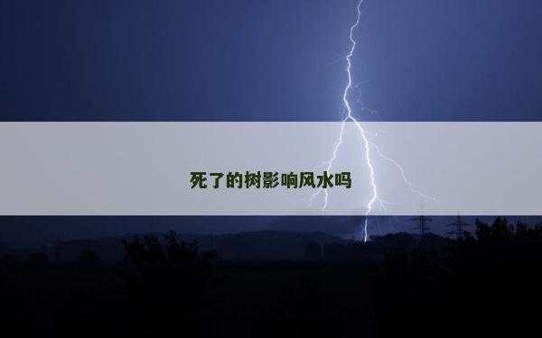 死了的树影响风水吗