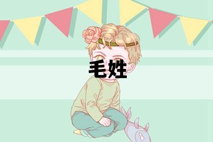 毛姓洋气的男孩名字
