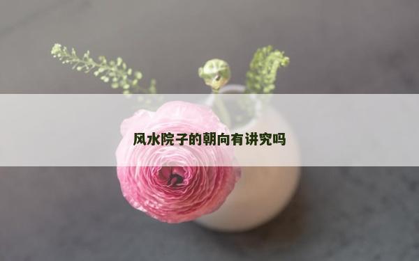 风水院子的朝向有讲究吗