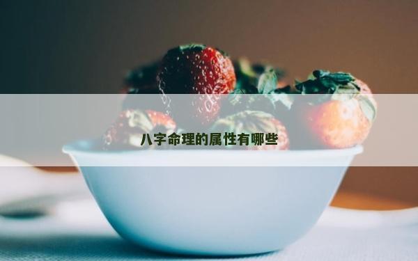 八字命理的属性有哪些