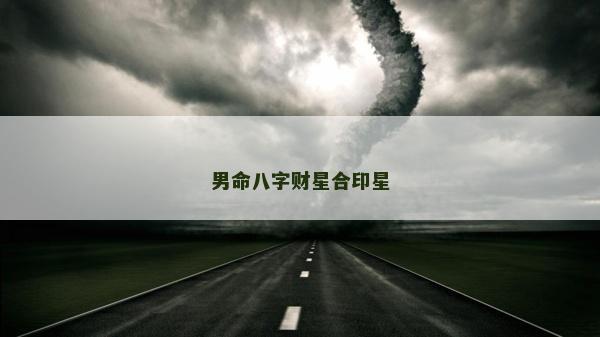 男命八字财星合印星