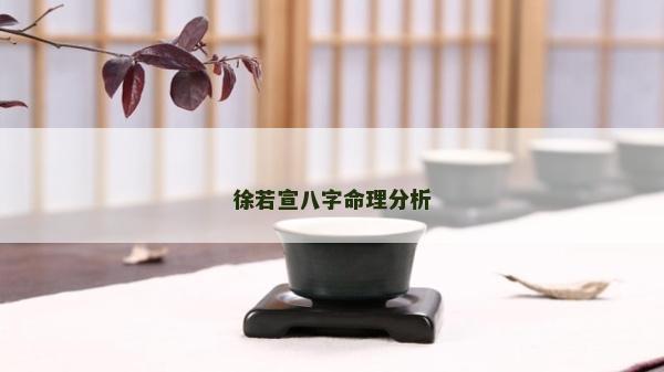 徐若宣八字命理分析