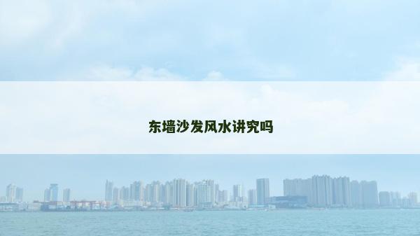 东墙沙发风水讲究吗