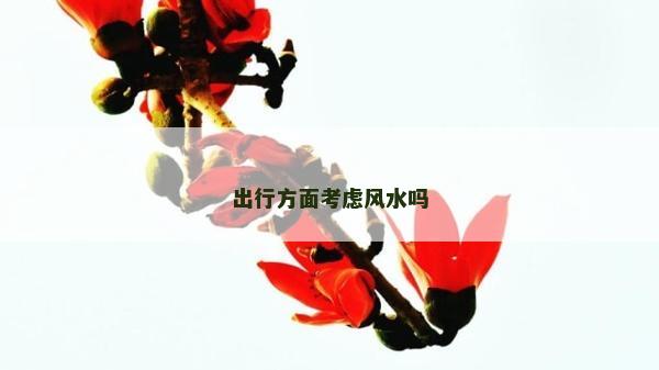 出行方面考虑风水吗